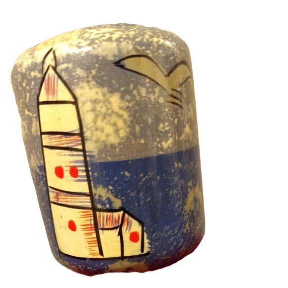 Roomy Nautical Sailing Regatta Canvas Tote - Picture 3 of 14